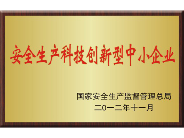 安全生產(chǎn)科技創(chuàng)新型中小企業(yè)